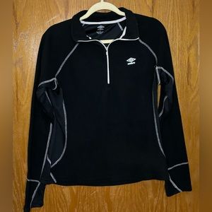 Umbro - women’s black 1/4 zip pullover